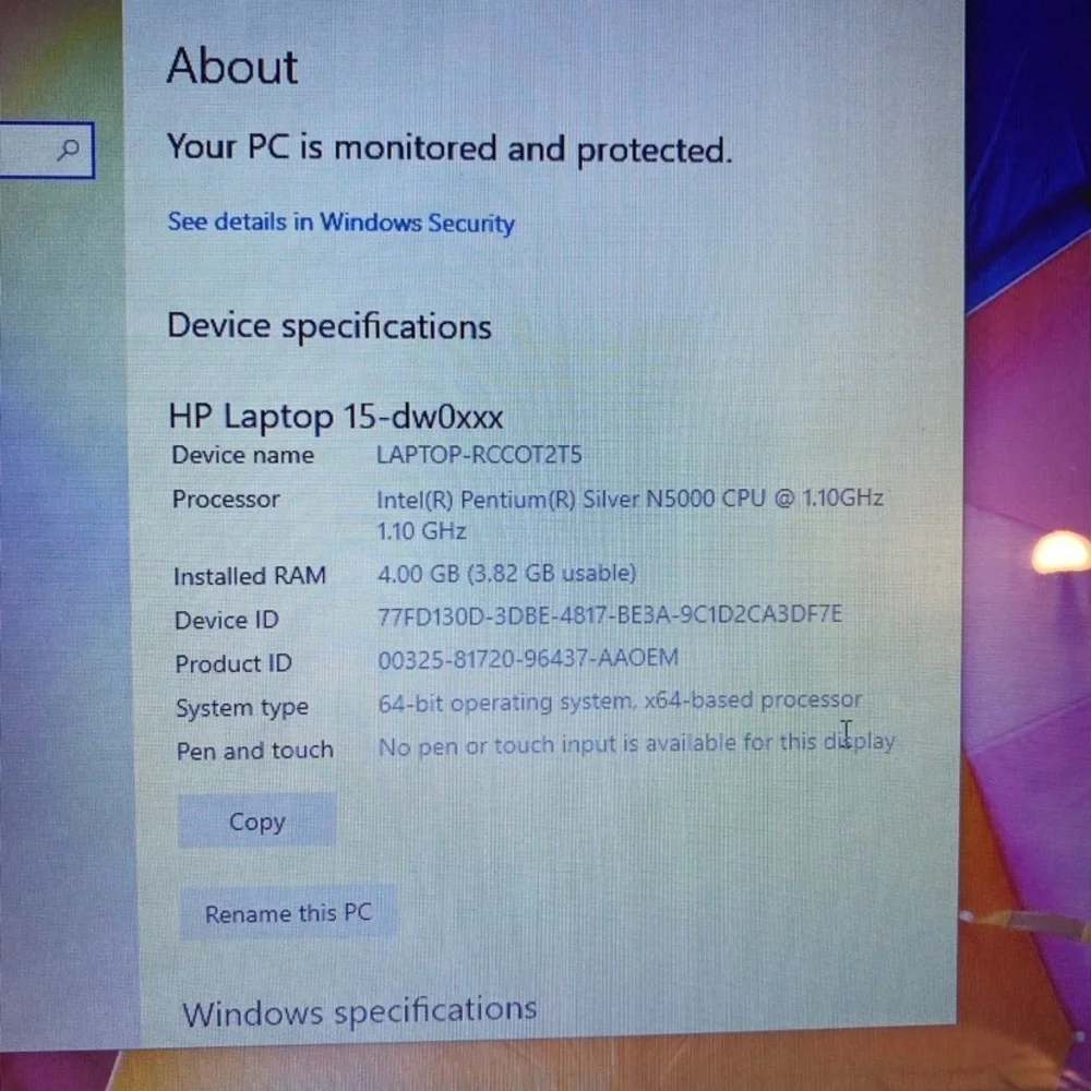 HP red Laptop